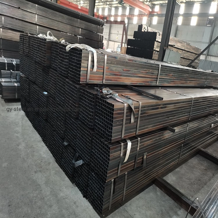 ASTM A500 Black Carbon Steel Pipe Welded Pipe Square and Rectangular Steel Tube for Construction