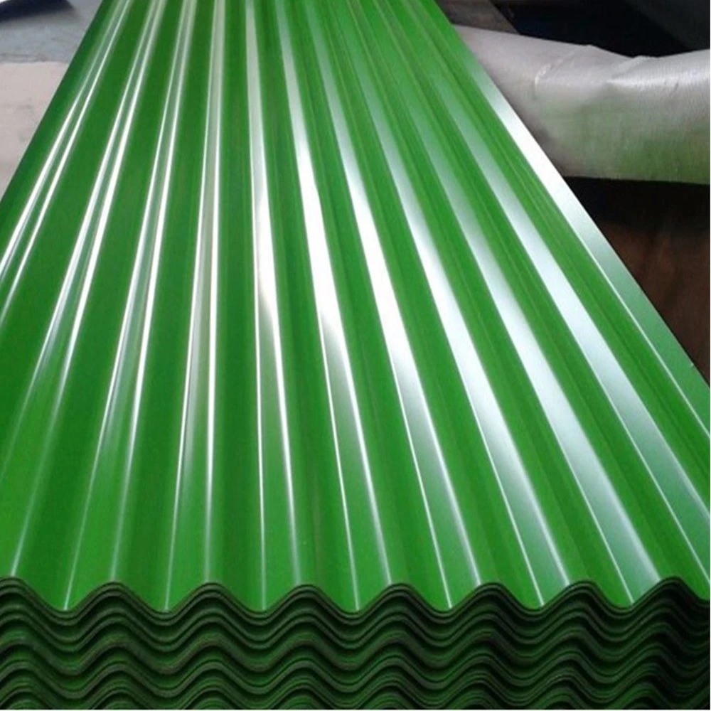 PPGI Blatt Farbe gewölbte Dachplatten Stahl Metall Baumaterial