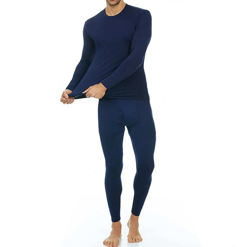 الرجال" S Ultra Soft Thermal UnderWear مجموعة جون طويلة الأكمام مع الياقة المبطنة بالنFleece