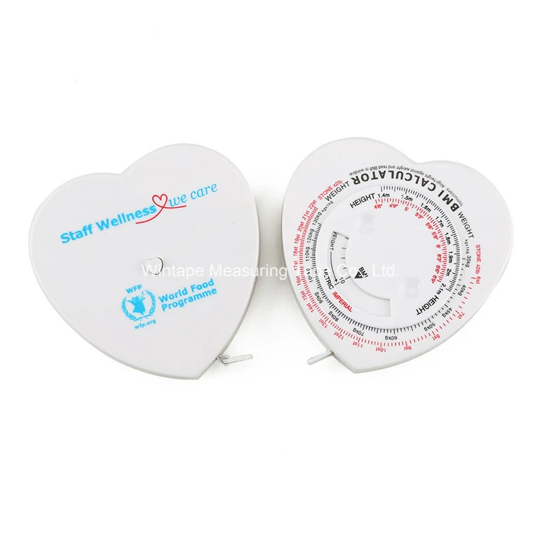 1.5 Meter Heart Shape Body Fat Tape BMI Calculator