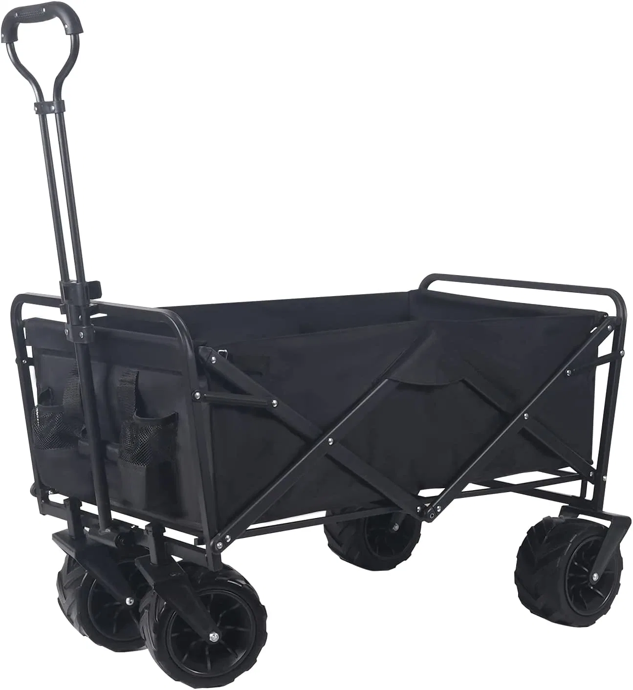 Collapsible Outdoor Garden Park Utility Kids Wagon Portable Beach Trolley Cart Camping Foldable Folding Wagon Garden Sport