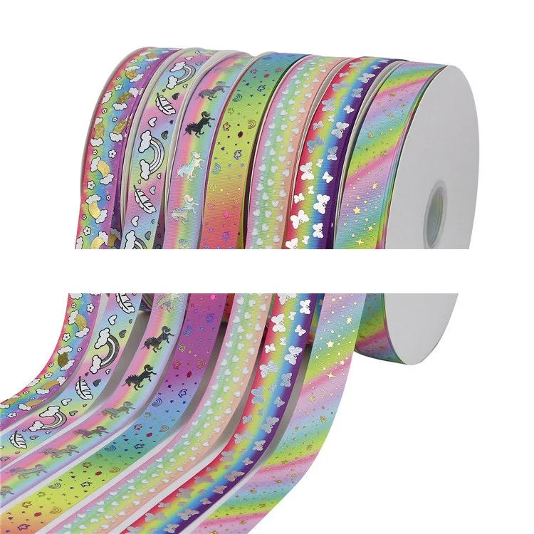 Spot Wholesale/Supplier 25mm Wide Ink Luminous Ribbon Ribbon Ribbon Ribbon Ribbon Bow Ribbon Will Glow Ribbon Decoration Ribbon