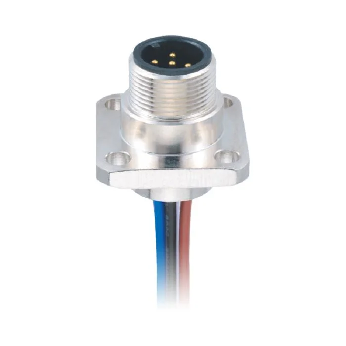 M12 Flange17-Pin Pg9 Plug with Cable