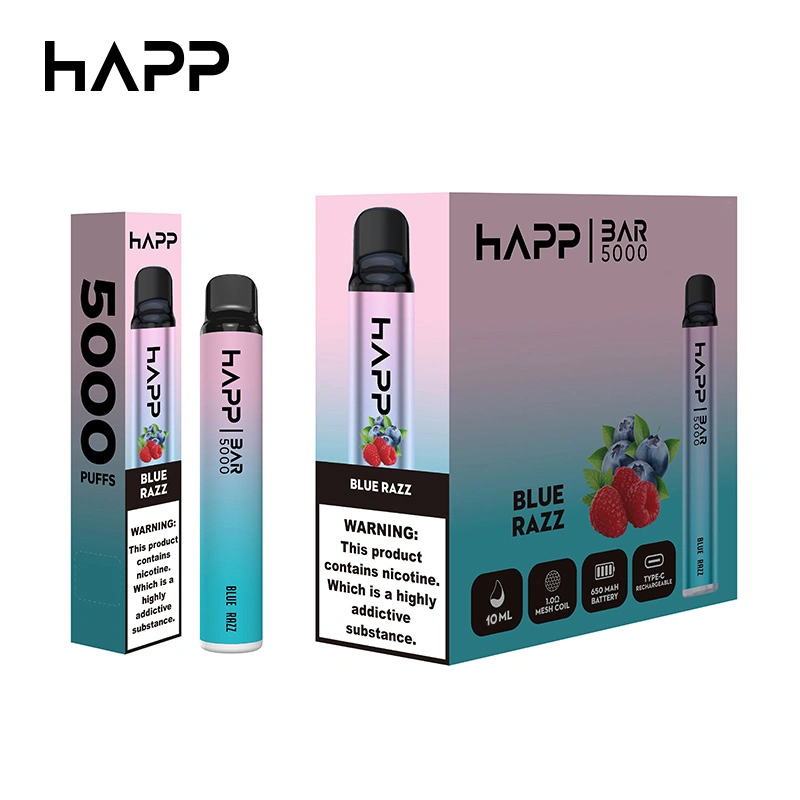 Vente en gros E cigarette vaporisateur personnalisé Prix 5000 barres fumée Stylo à Vape jetable à la nicotine