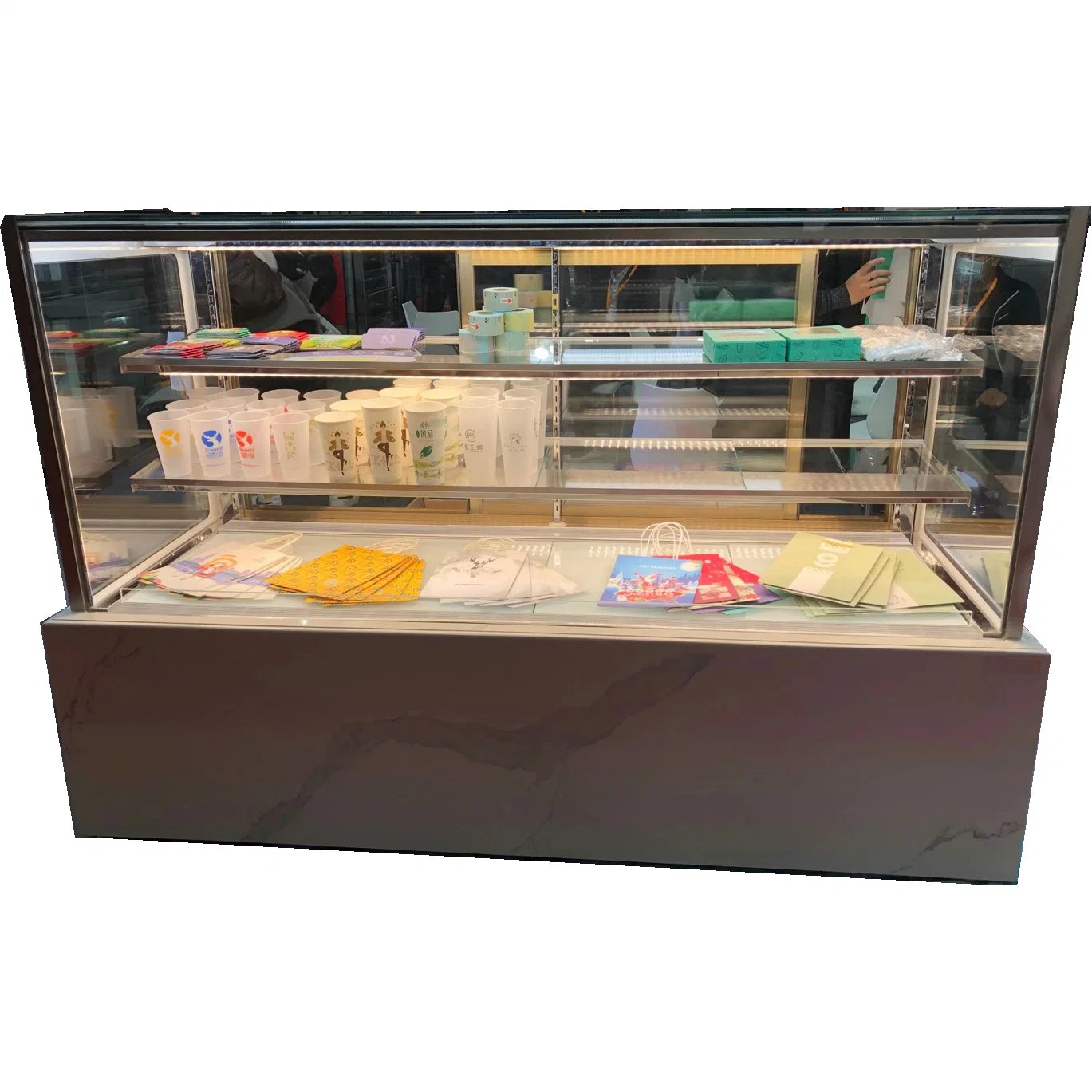 New Style Cake Display Chiller Cake Refrigerator Bakery Cake Display Refrigerator Chocolate Showcase