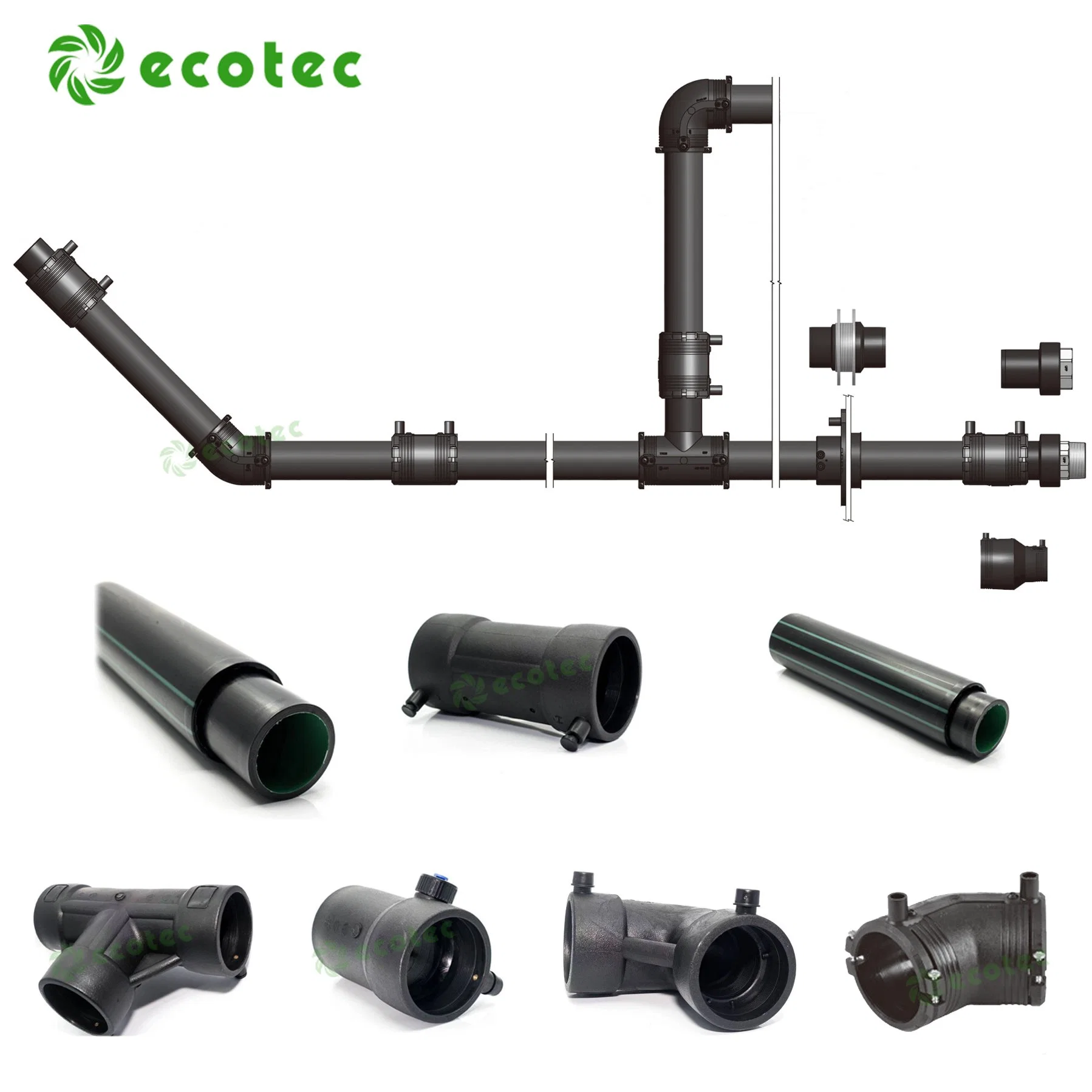 Petrol Filling Station Underground Conductive Double Layer Wall Secondary Upp Welding Socket Connector