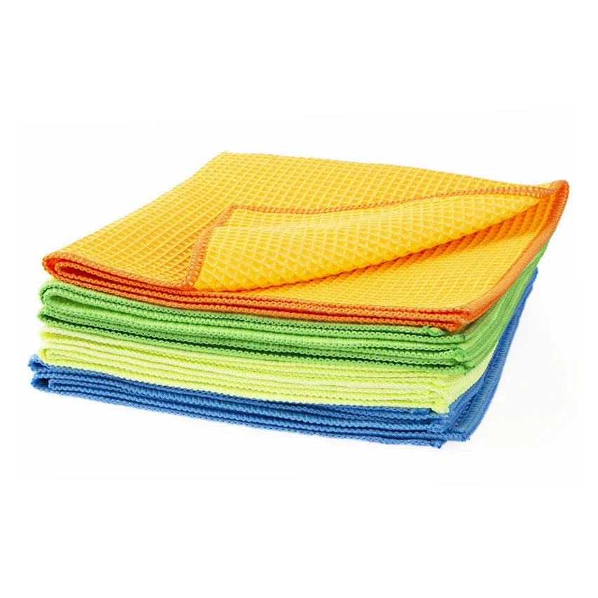 Custom Car Wash Towel Car Cleaning Auto Detailing Microfiber Waffle Towel for Car 280GSM 40*40 Cm Kitchen Dishcloth Household Home Wipes