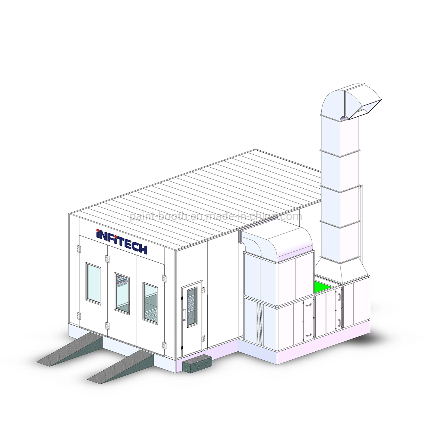 EU Standard Spraying Chamber Used for Vehicle Painting Equipment