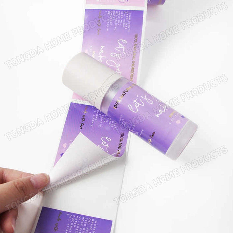 Private Vinyl Adhesive Logo Sticker Paper Custom Printing 30ml 60ml Bottle Labels