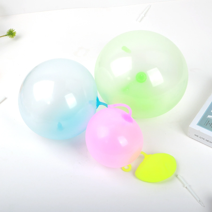 Inflates up to 6cm TPR Rubber Inflation Bubble Balloon Ball