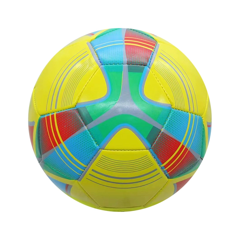 Balle de football à imprimé feuille d'érable en PVC de taille cinq