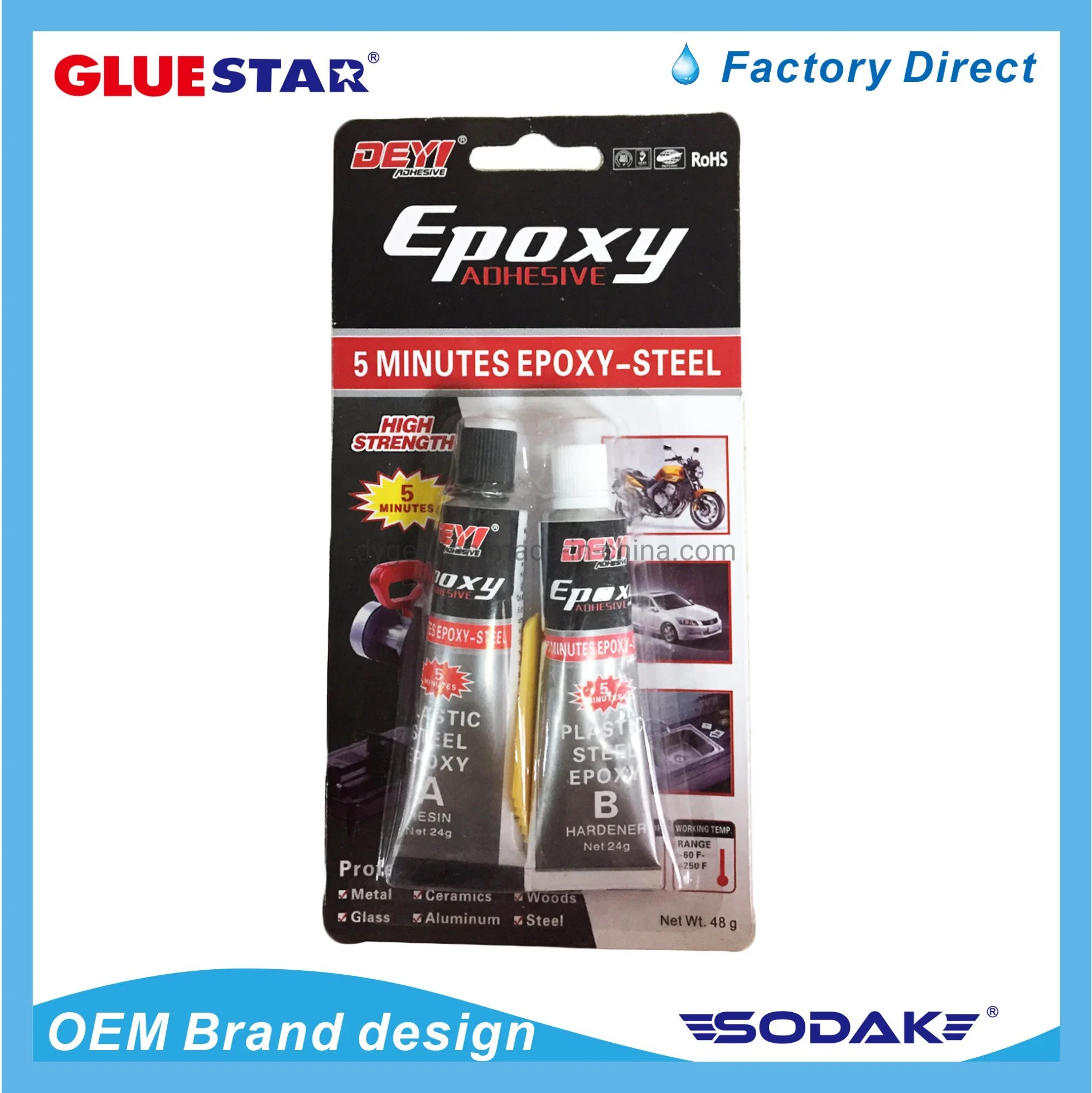 Acrylic Ab Glue Bonding Metal and Glass 4 Minutes Epoxy Steel Gum