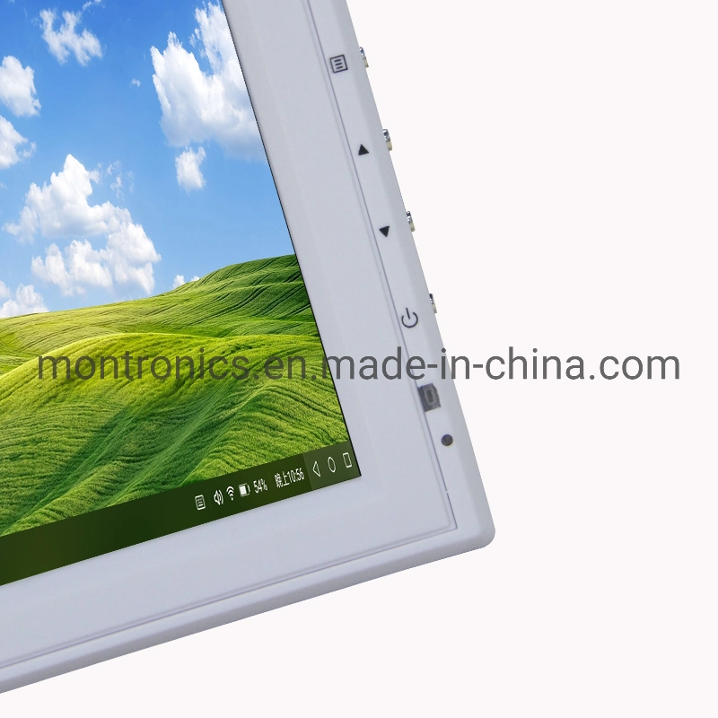 Visor táctil branco de baixo custo, branco capacitivo, cor 17 polegadas Monitor LCD com ecrã táctil para aquecimento