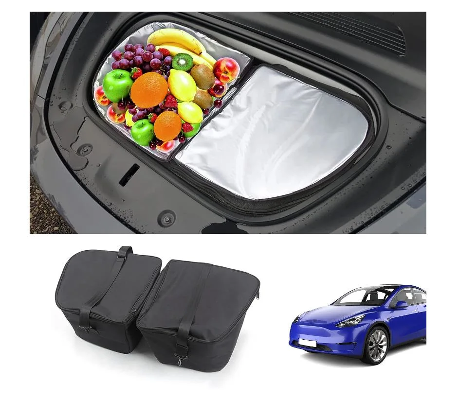 Model Y Frunk Cooler Bag Front Trunk Storage Organizers Box Insulation Cooler Bag - 2PCS for Tesla