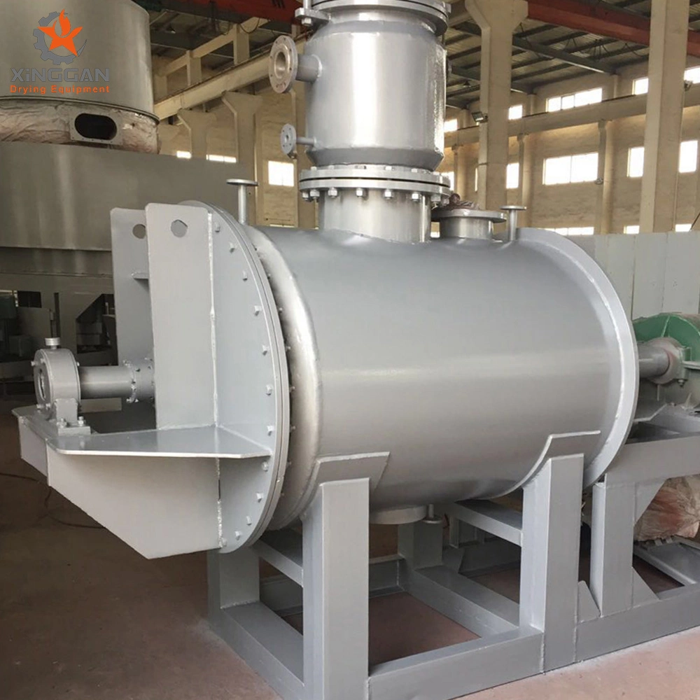 Horizontal Vacuum Agitated Paddle Dryer / Low-Temperature Rotary Vacuum Rake Drying Dryer Machine for Sodium Propylene Sulfonate/Cement/Clay Ash/Resin/PE Powder