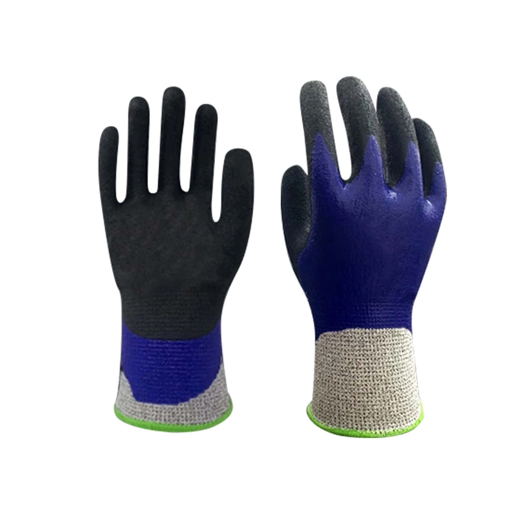 Venta al por mayor precio de fábrica la labor de protección contra el Nivel 5 Guantes resistentes a cortes Hppe recubierto de espuma de nitrilo guantes anticortes