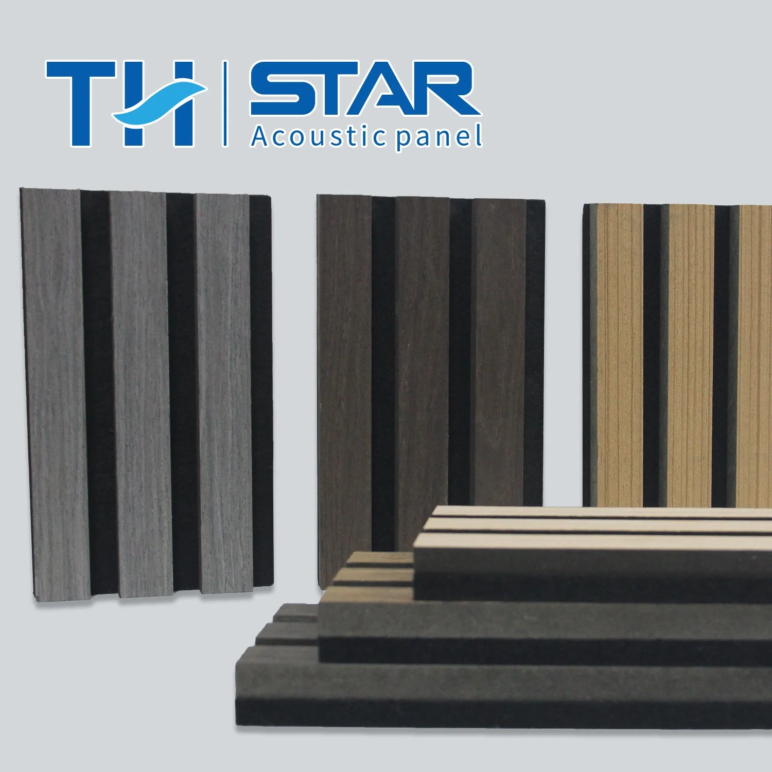 Wall Dark Oak Veneer Akupanel Sound Absorption Slatted Wooden Pet Panel