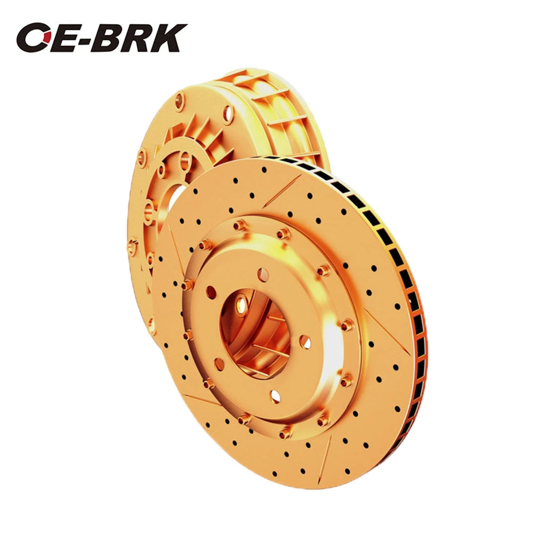 High quality/High cost performance  Drilled Painted Coated Auto Spare Parts Ventilated Brake Disc