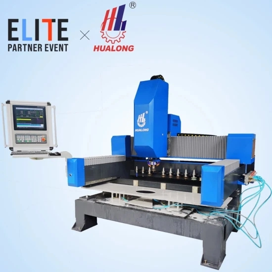 Hualong CNC Stone Tile Counter Top Drilling Machine Edge Profiling Grinding Machine Auto Tools Changer Polishing Woodworking Glass Processing Center