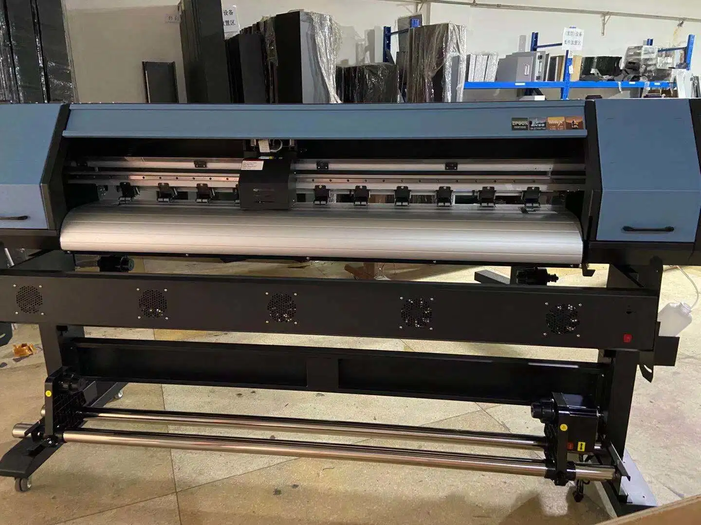 Máquina de impresión de pancartas flexibles de gran formato de 1.6m/1.8m, impresora de solvente ecológico para vinilo, lienzo y papel.