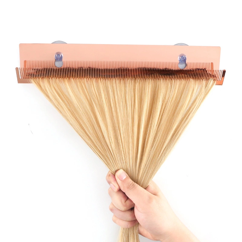 Custom Logo Hair Extension Hanger Tool Double Side Anti-Slip Hair Extension Holder Beauty Salon Tool