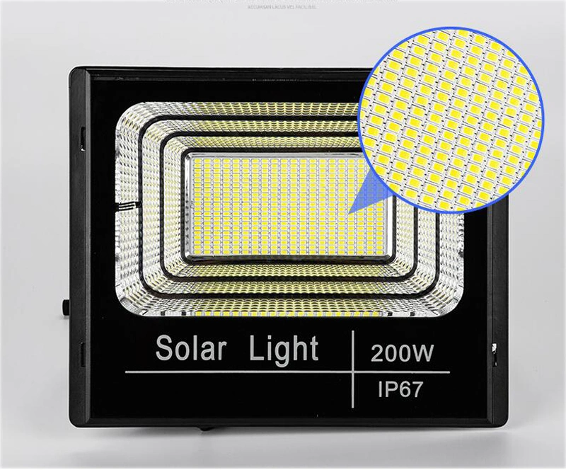 Projecteur de jardin d'extérieur IP67 à économie d'énergie 40 W 60 W 100 W. Panneau réflecteur éclairage solaire à LED