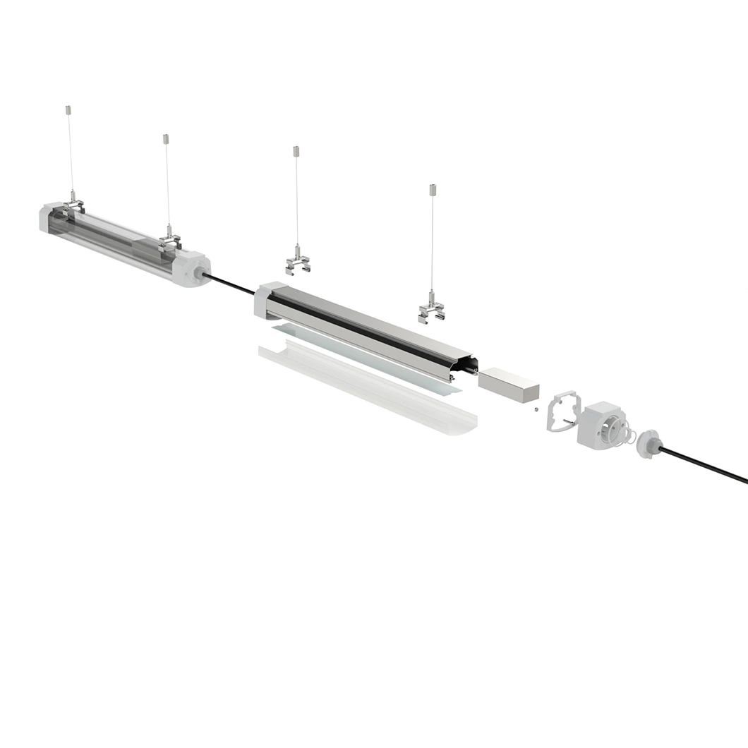 IP67 Waterproof ETL CE CB RoHS Approve 6063 Aviation Aluminum Fire Protection Anti-UV LED Tri-Proof Light