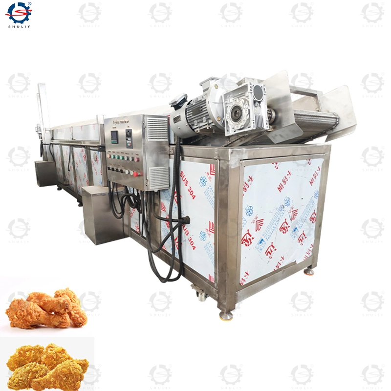 Snack Machine 500kg/H Beans Peanut Chickpea Electric Continuous Conveyor Deep Fryer