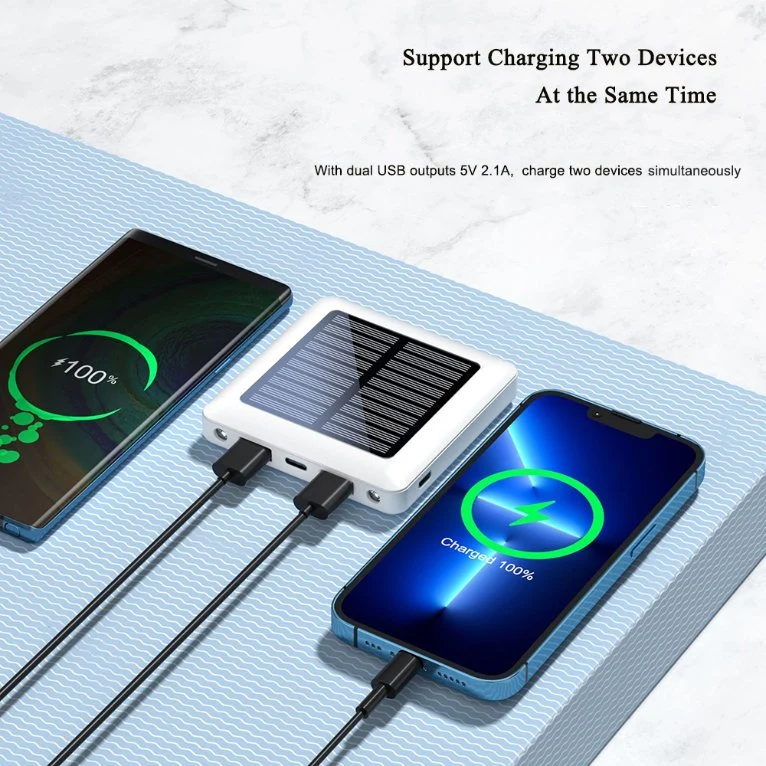 Application of Multiple Scenarios Solar Portable Charger for Camping Solar Power Bank for Mobile Phone