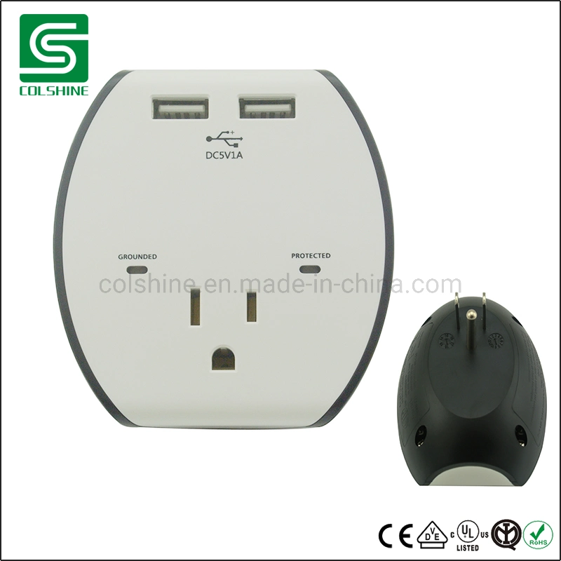 15A 125V American Standard Wall Socket Power USB Outlet Adapter