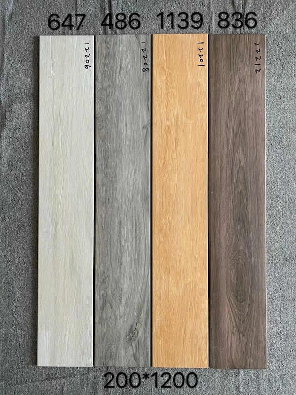 Porcelain Wood Plank Rustic Ceramic Tile for Floor and Wall