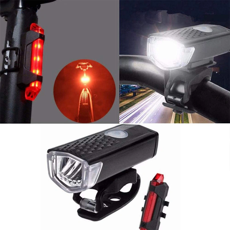 Helius MTB Bike Front Lights USB LED Rechargeable Safety Warning Bicycle Light