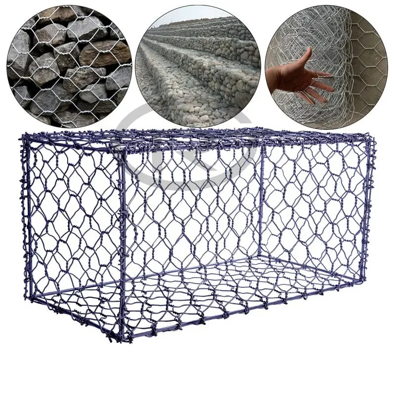 Gabion Cesta Precio tela hexagonal malla colchón de gabion Caja para Venta