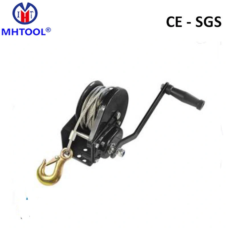 600kg Steel Cable Hand Winch with Auto-Brake