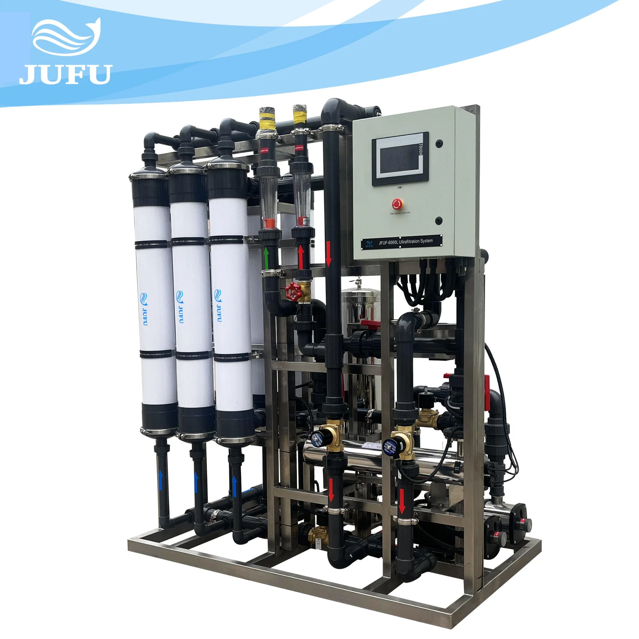 6tph UF Water Treatment Equipment Ultrafiltration System for River Water Well Water Purification