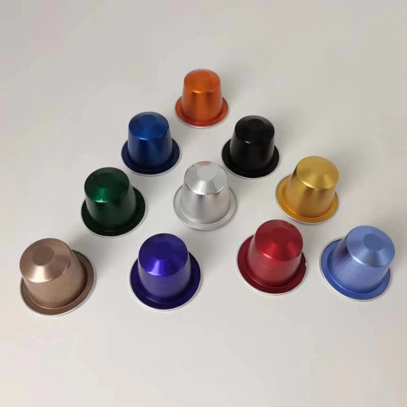 High quality/High cost performance Aluminum Foil Nespresso Coffee Capsules with Lids