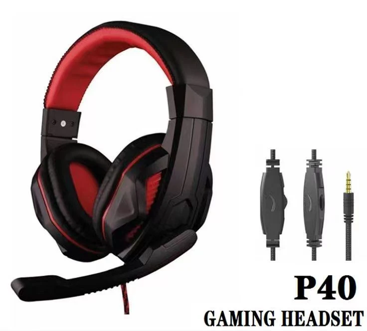 P40 Computer Wired Gaming Headphone, Factory Direct Model