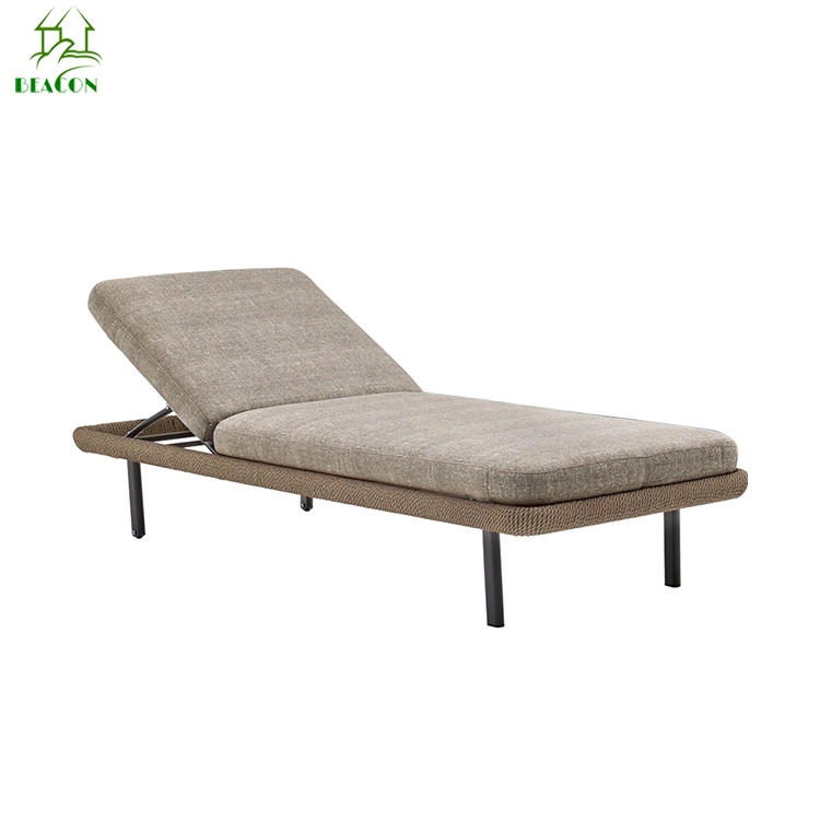 Swing Lounge Chair Outdoor Furniture Aluminum Frame PE Rattan with Cushions
