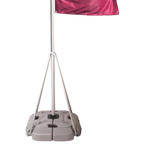 5m Teleskop Windsichere Flagge mit Wasserbasis