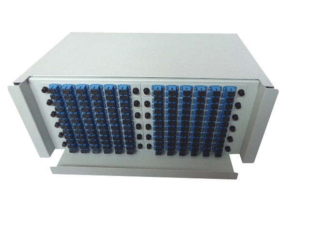 Factory Price ODF 144 Core Rack Mounted Fiber Optical Adalah Terminal CTO/Nap Distribution Box Slidable Patch Panel with 1X16 PLC Splitter