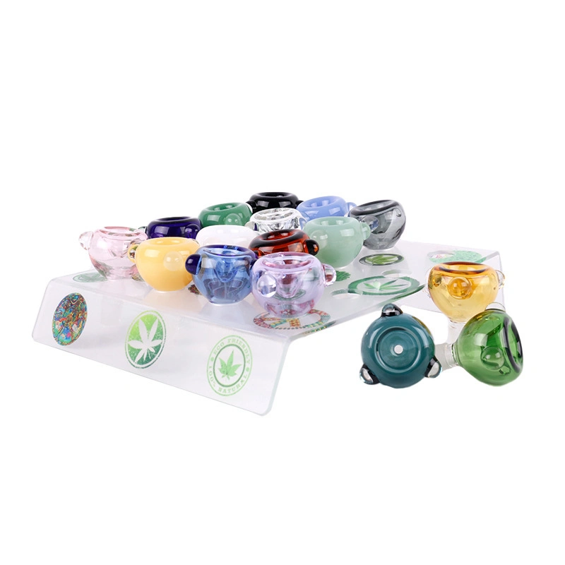 Wanchuang Colorful Hookah Accessories Bowls14mm with Display Stand Cigarette Accessories