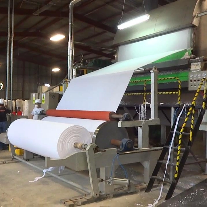 Máquina de reciclaje de residuos de papel para hacer papel higiénico