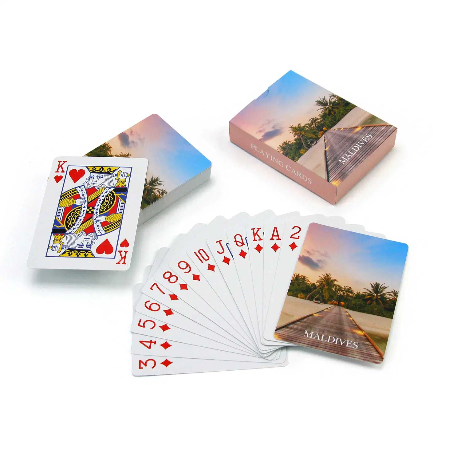 Professional Custom Silver Gold Foil Plastic Poker Cards Waterproof Size Standard Playing Cards