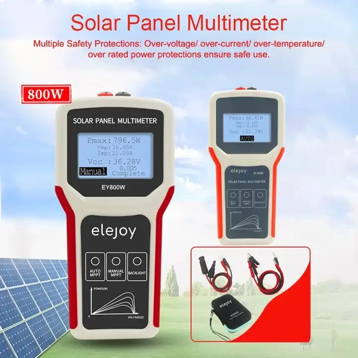 MPPT Solar Panel Multimeter Energiesysteme Solar Panel Tester VOC Strommessgerät Testen