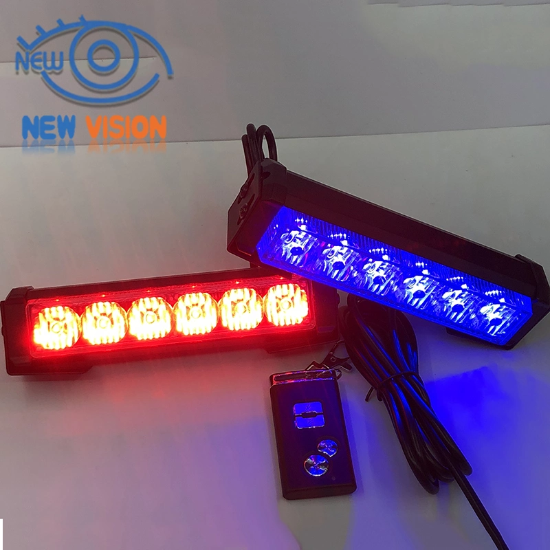 Car Truck Front Grille LED Strobe Flash Warning Light Auto LED Bar Emergency Light 12V Caution Lamp Daytime Running Lamp