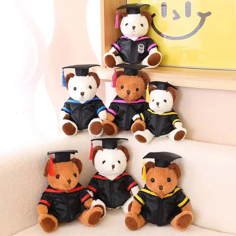 Dr. Cap Teddybär Puppe Plüsch Spielzeug Bachelor Kostüm Bär Puppe Graduation Gedenkgeschenk Custom Logo