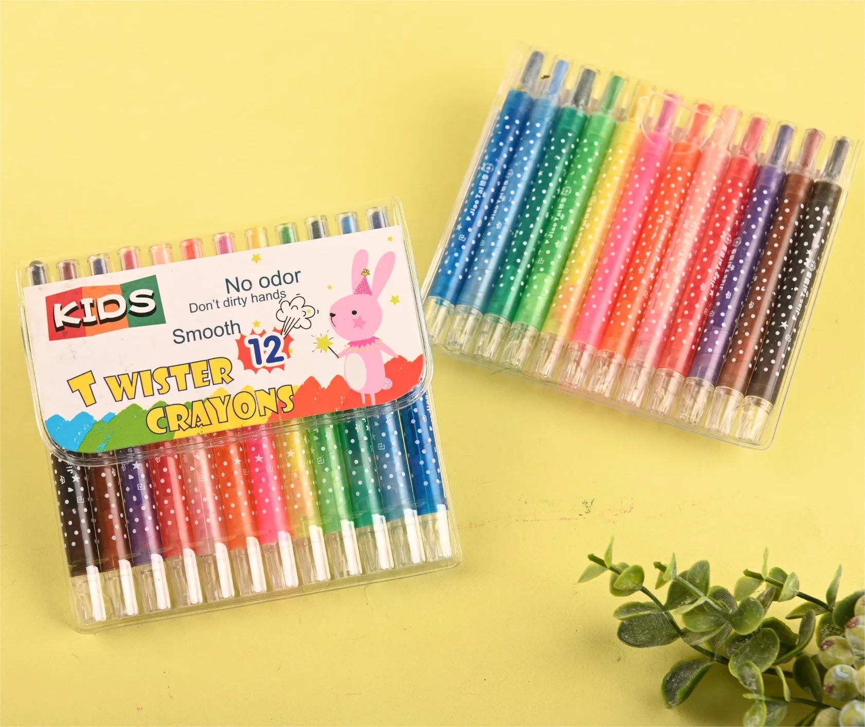 Wholesale Non Toxic Oil Pastel Twistable Washable Silk Crayon