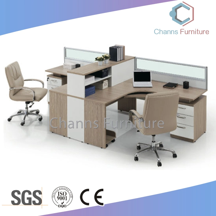 Straight Shape Office Furniture Four Seats Workstation with Cabinets (CAS-W617)