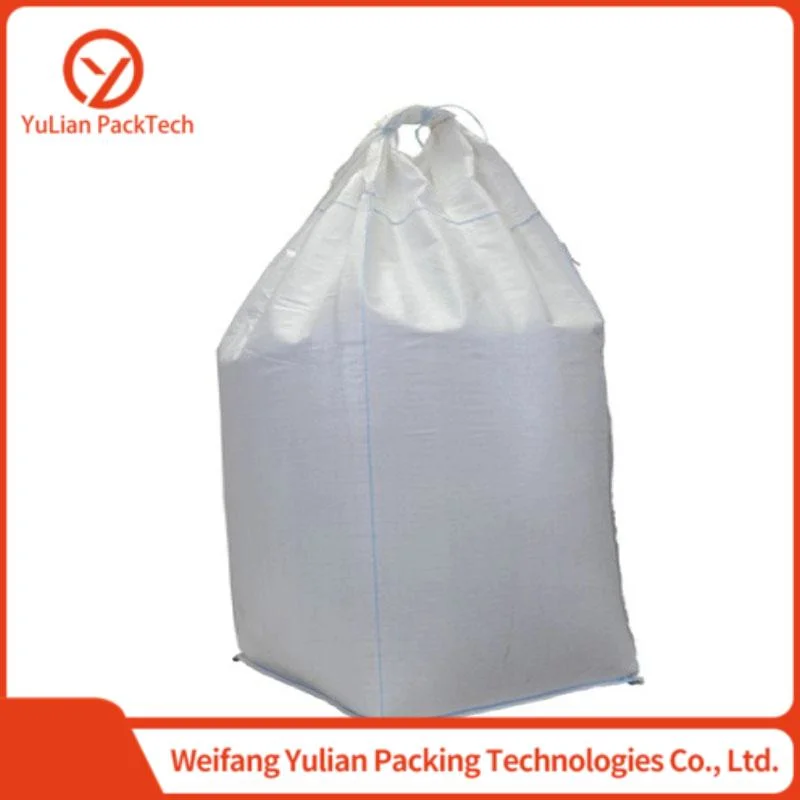 Woven Polypropylene Bags Open Top Flat Bottom 1.5 Half Ton FIBC Big Bag Bulk Cement Unique Design