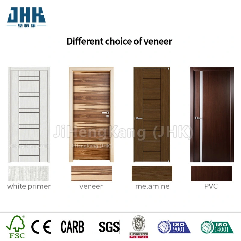 Jhk-FC12 Custom Wooden Skeleton MDF Flush Solid Wood Door